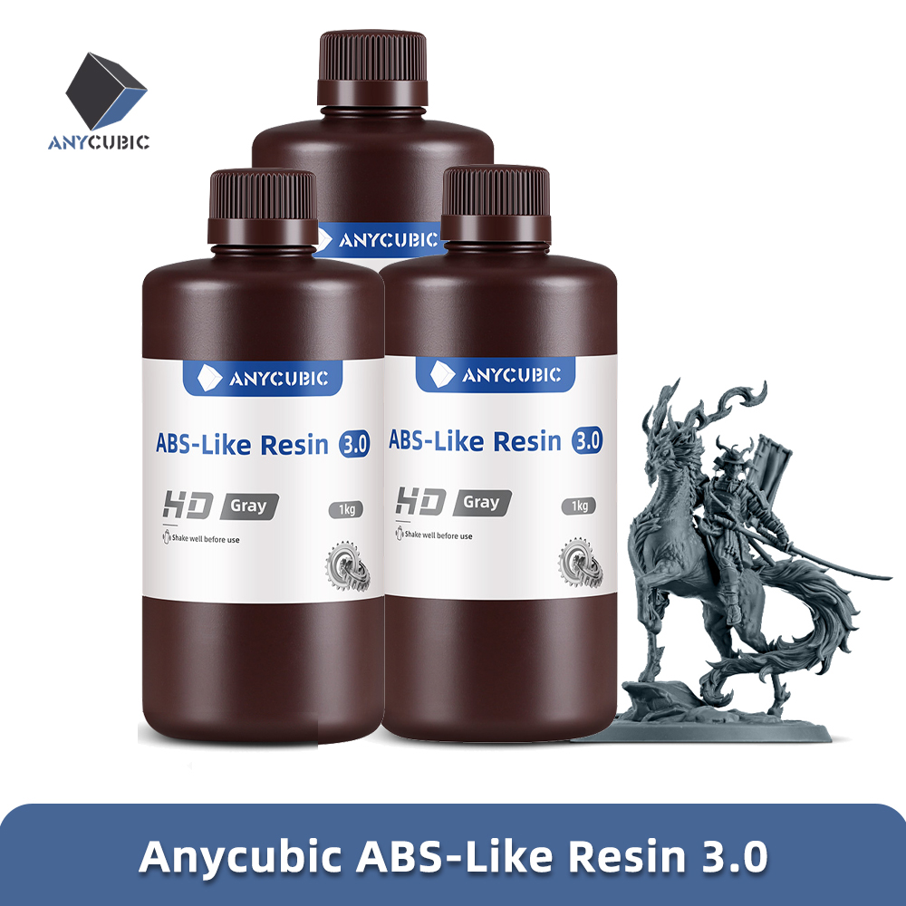 ANYCUBIC 最新 ABS 様樹脂 3.0 LCD 3D プリンタ用高精度高弾性低収縮率最小限の臭気