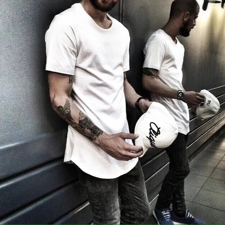 2026 MRMT ハイストリートアーク裾メンズ Tシャツ高品質綿男性 Tシャツ延長オーバーサイズの男トップス Tシャツ男性用 Tシャツ