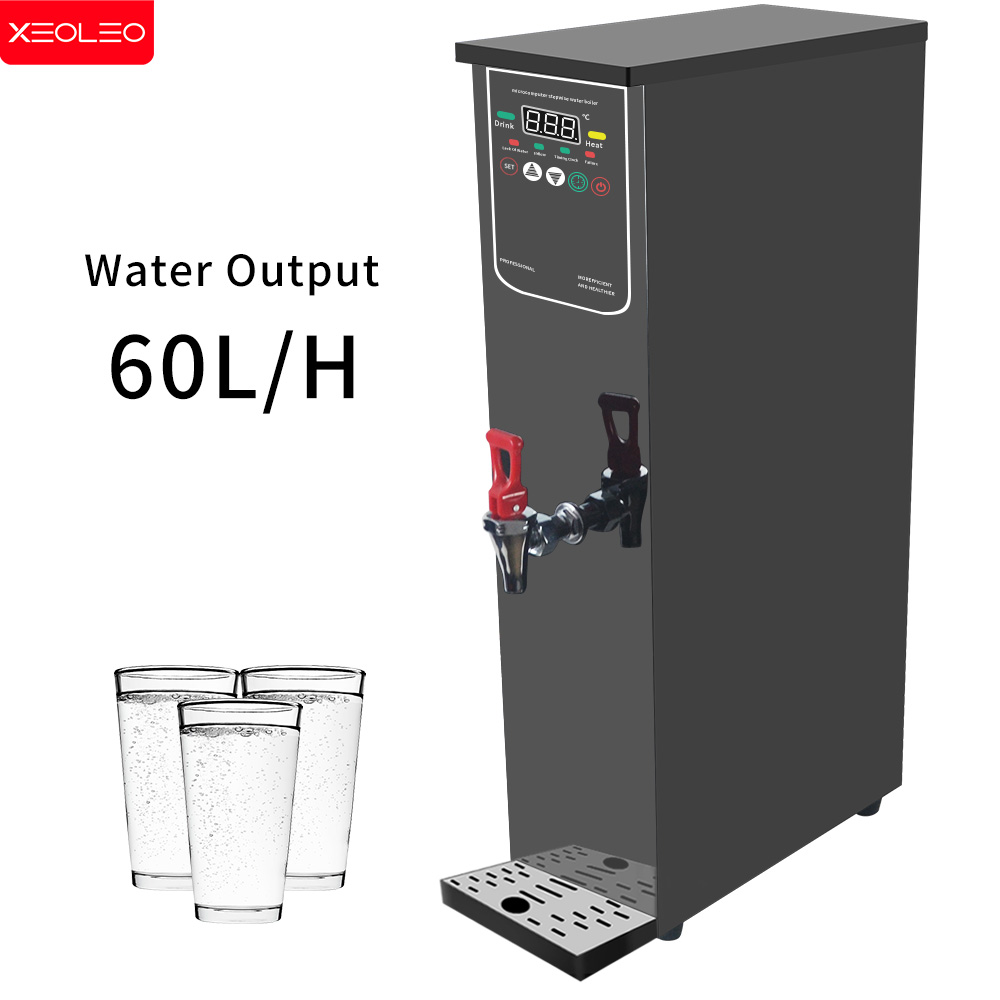 Xeoleo 30L 商業ウォーターディスペンサー温水機 60L/H ステンレス鋼水ボイラーバブルティーショップ 3000 ワット