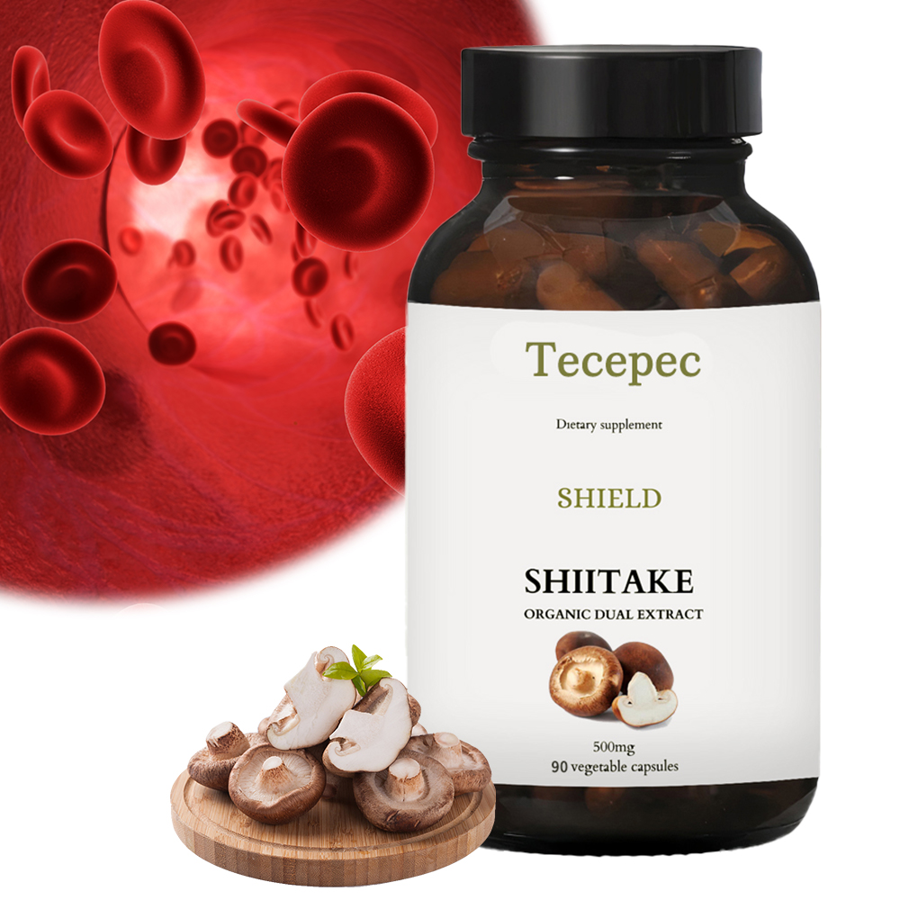 Shiitake Mushroom Extract Capsules - Immune Support Supplement, Heart Health, Memory, Focus, and Overall Well-Being
