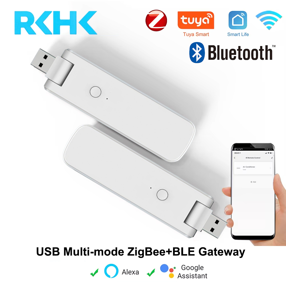 Bluetooth メッシュ ZigBee 3.0 マルチモード USB ワイヤレス ゲートウェイ ハブ Tuya スマート ホーム ライフ アプリ Alexa Google Home による音声コントロール