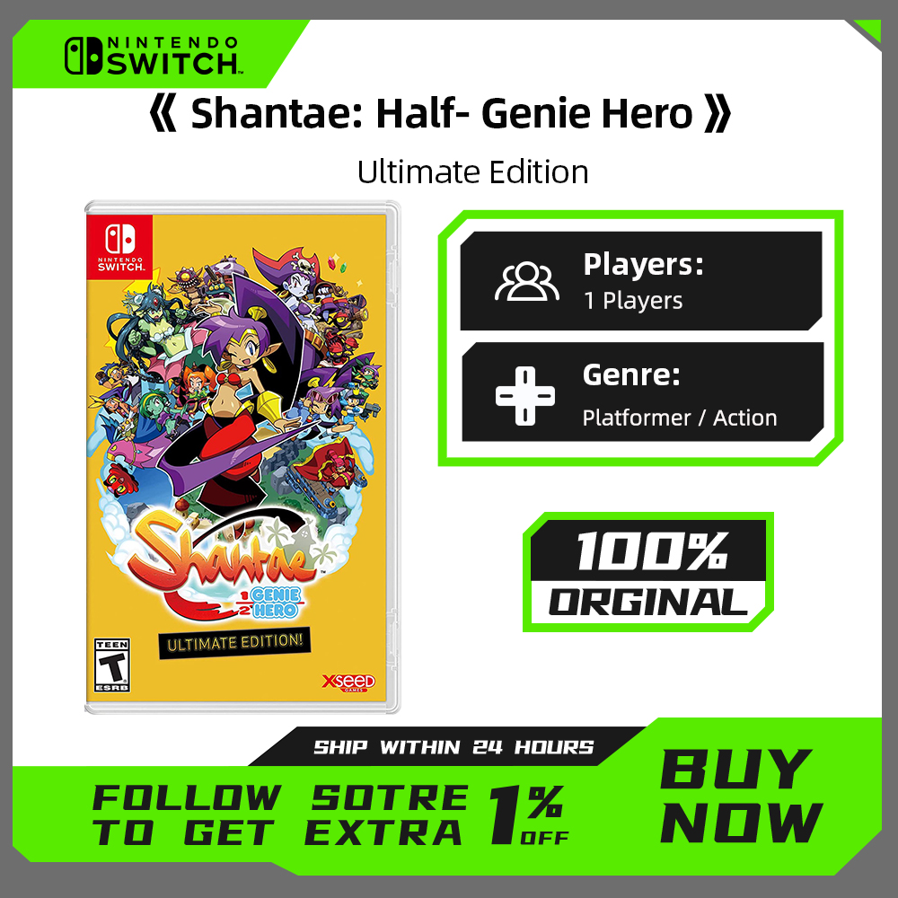 Shantae Half Genie Hero Ultimate Edition - Nintendo Switch ゲームセール Nintendo Switch OLED Lite 用ゲーム物理カートリッジ
