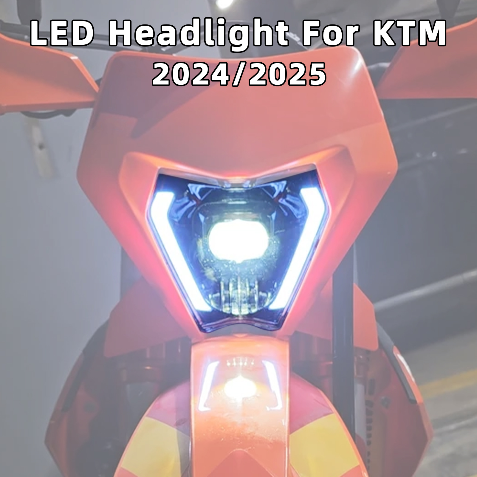 E24 ダートバイク LED ヘッドライト KTM 150 250 300 EXC、250 450 500 EXC-F SIX DAYS、350 EXC-F、150 300 XC-W、450 XCF-W 2024 2025用