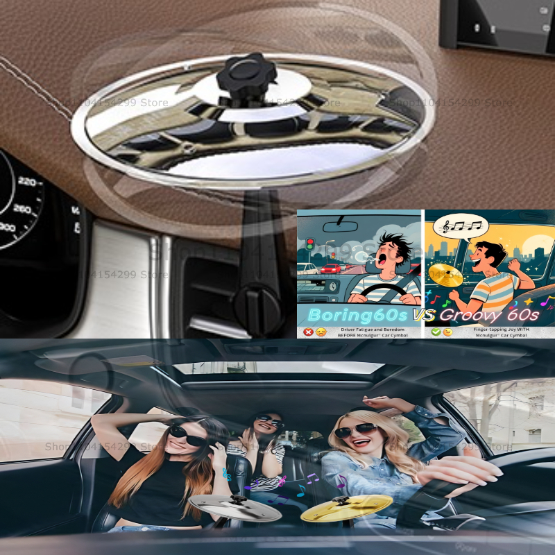 1/2PC 車のクラッシュシンバルエアベントミニドラム車のドラムシンバルエアベント車のハンドシューティングシンバル楽器車のインテリア
