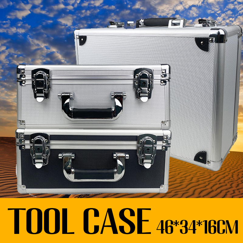 Tool Box Aluminium Equipment Case Organizer Protable Toolbox for Mechanic Large Capacity Suitcase Pelican Hard Case