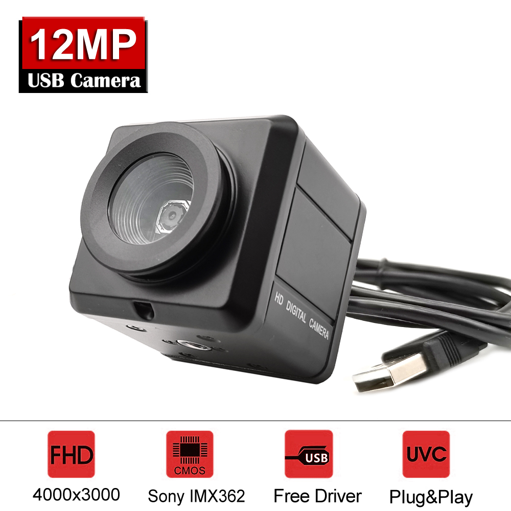 HD 12MP オートフォーカス ウェブカメラ IMX362 4000x3000 MJPG 高速 UVC USB PC ビデオ ライブカメラ 会議用 文書スキャン用