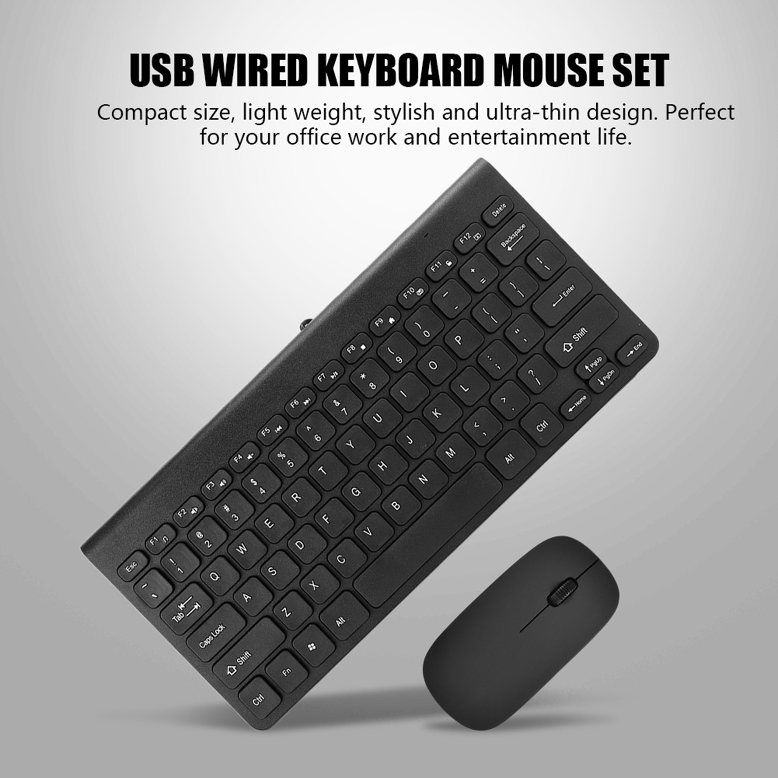 超薄型 USB 有線キーボード光学式マウス マウス セット コンボ PC のラップトップ キーボード マウス キーボード マウス コンボ usb キーボード マウス