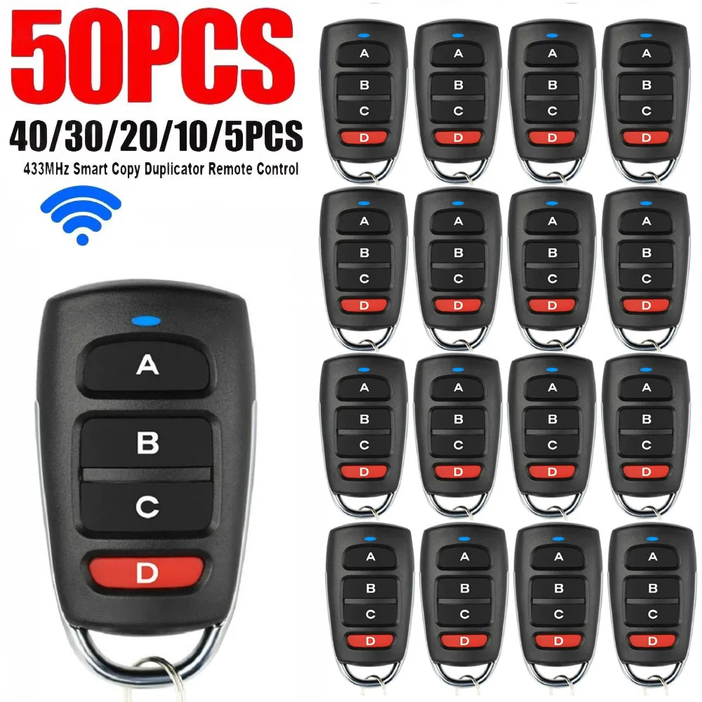 1/5/10/20/30/40/50 個 433mhz リモコンスマートコピーデュプリケーター電動ガレージドアゲートリモートクローニング