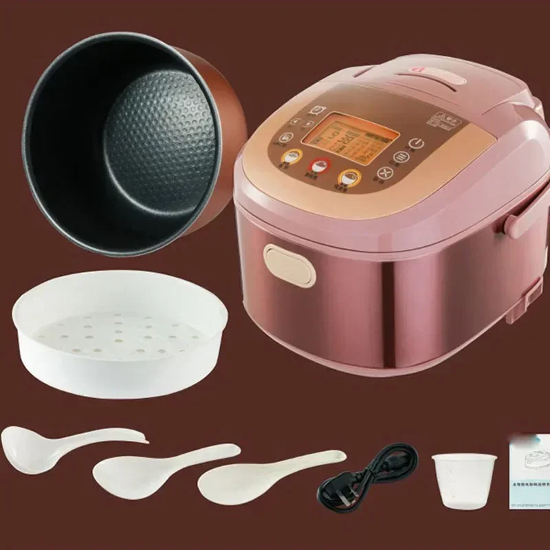デスクトップ 220v 炊飯器 110v ボルト小型家電スマートノンスティックお粥炊飯器 5 リットル 4L 860 ワットタッチコントロール