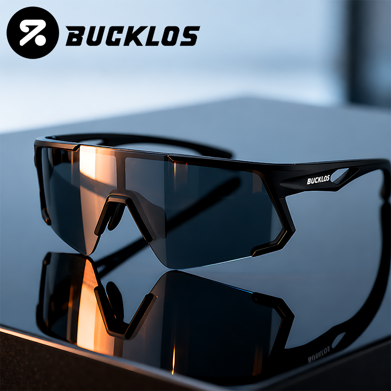 BUCKLOS サイクリングメガネ偏光 UV400 保護自転車サングラス男性女性 MTB ロード自転車ゴーグル眼鏡サイクリング部品