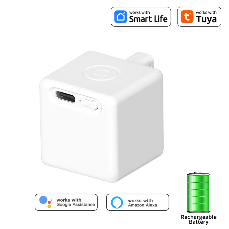 新しい Tuya 充電式バッテリースイッチフィンガーボットソケットボットライトガレージカーテンロボットリモーター Alexa Google ホーム音声アシスタント