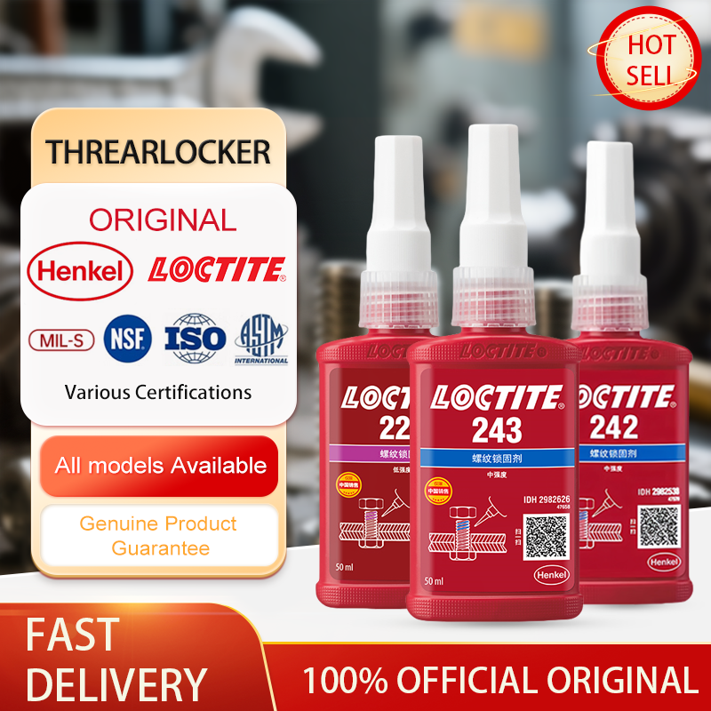 100% オリジナル Loctite 243 242 222 262 263 270 271 277 290 ネジ接着剤 50 ミリリットルネジロック剤嫌気性接着剤ネジフィクサー