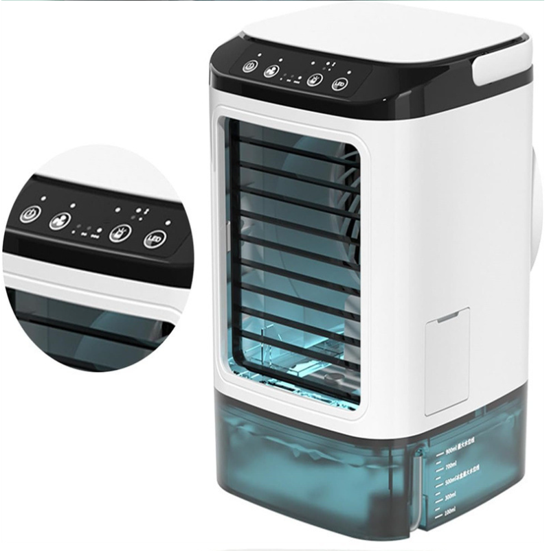 ポータブル充電式空気クーラー静かなデスク冷却ファンミニエアコンファン家庭用オフィス屋外屋内