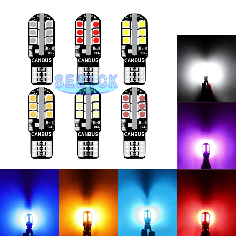 100 個 T10 W5W WY5W 超高輝度 24smd 3030 LED 電球カークリアランスライト Canbus 自動ウェッジインテリア読書ドームランプ