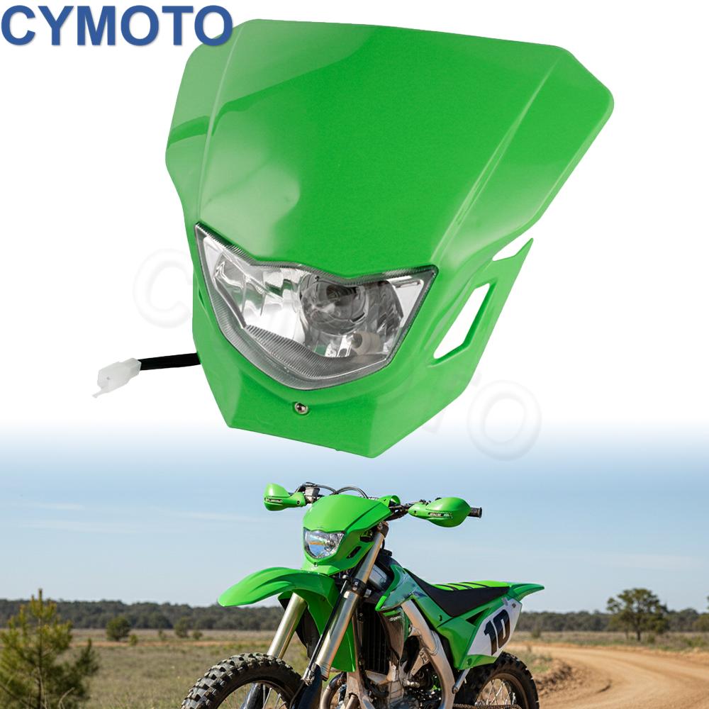 オートバイのヘッドライトヘッドランプアセンブリエンデューロアクセサリー KASAWAKI KLX KX KX-F KLX110 KLX140 KLX230 KX250 KX450 ダートバイク