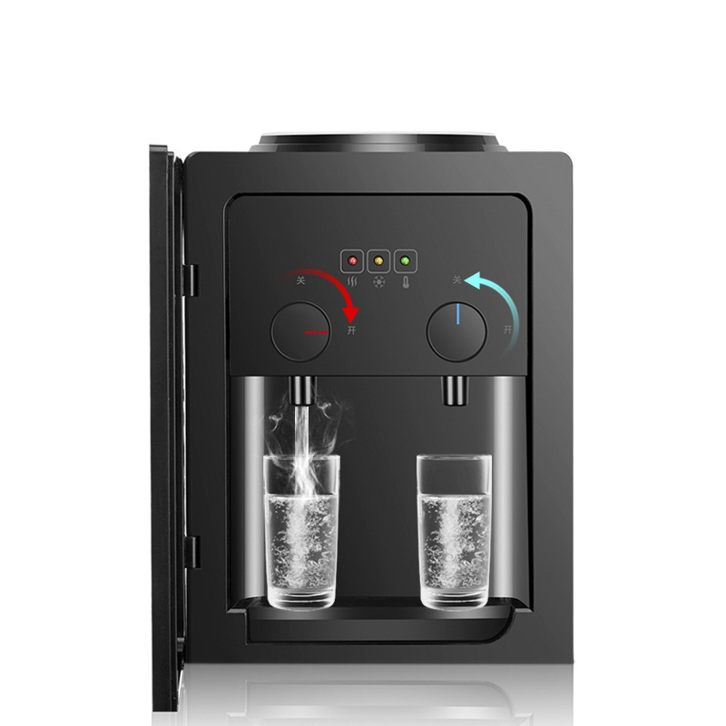 自動デスクトップ水飲み場家庭用オフィス冷水/温水ディスペンサーヒータークーラー 220V 550 ワット電気ウォーターディスペンサー