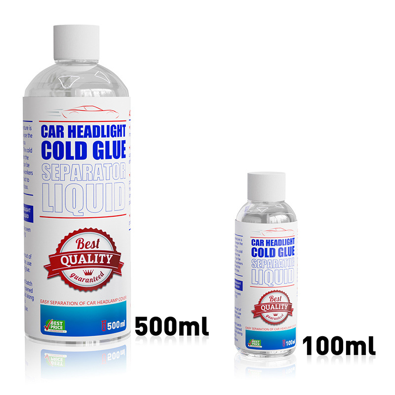 100/500ML 車用ヘッドライト冷間接着剤分離液 車用ヘッドランプ分離液除去液分離ツール分解液修理