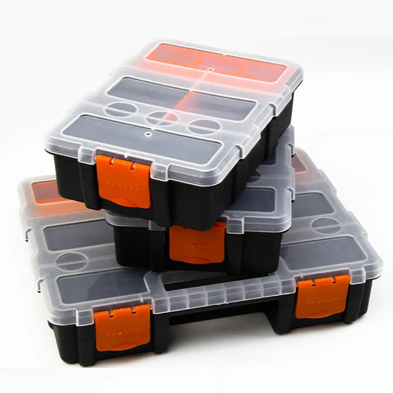 プラスチックツールボックス ネジ ネイル ナット ボルト キャリーケース ハンドツール 収納ボックス