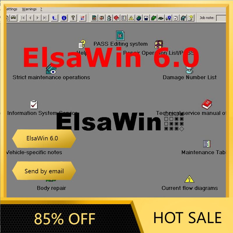 2024 ホット販売自動車修理ソフトウェア ElsaWin 6.0 最新 80 ギガバイト Hdd ハードディスク最新 V-W アウディ Elsa Win 6.0 自動データベース