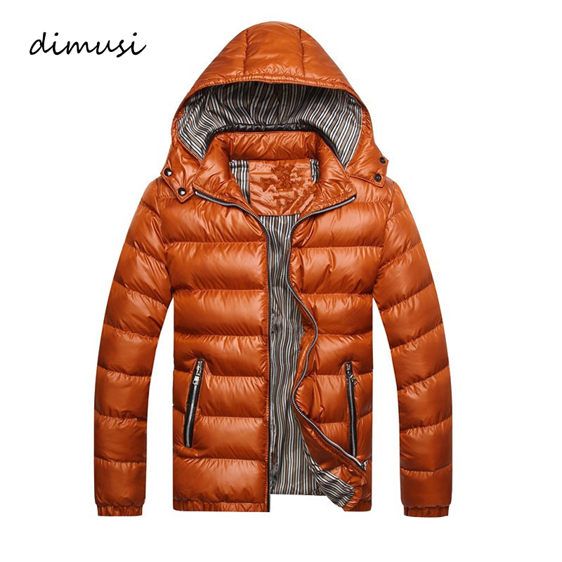 DIMUSI 冬の男性パッド入りジャケットファッション綿熱厚いパーカー男性カジュアル生き抜くウインドブレーカーパーカーコートブランド服