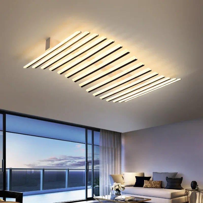 北欧アートラインアクリル Led 天井シャンデリアリビングルームレストランキッチンバーペンダントランプモダンな家の装飾照明