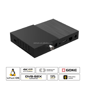 フルHD対応欧州衛星テレビ受信機 DVB-S2 4K デジタル Linux 4.9 OS ポーランド製セットトップボックス クアッドコアCPU デュアルバンドWi-Fi OTA オンライン