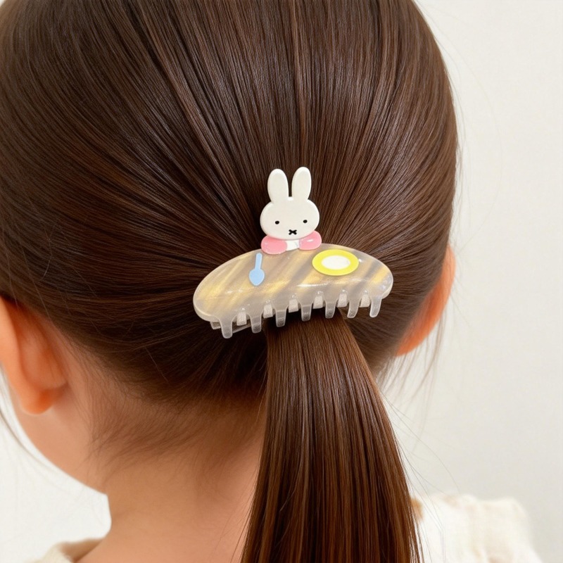 ホット漫画ミッフィーシリーズヘアクリップかわいい Creativit 絶妙な頭の後ろ側のヘアクリップ女の子のギフト