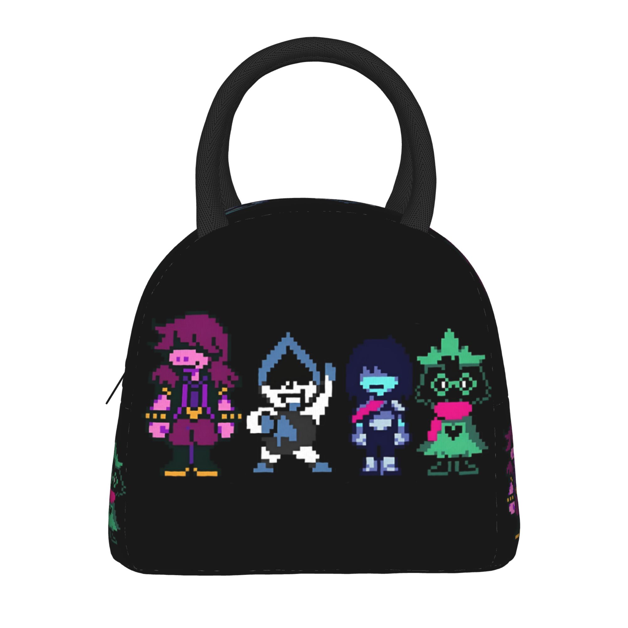 Deltarune メインキャラクタースージーランサークリスラシエルランチバッグポータブル弁当箱男性スクールクーラーバッグオックスフォードサーマルランチバッグ