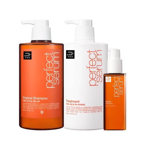 ミセ アン シーン パーフェクト セラム 3 STEP (セラム 80ml シャンプー 900ml トリートメント 900ml)