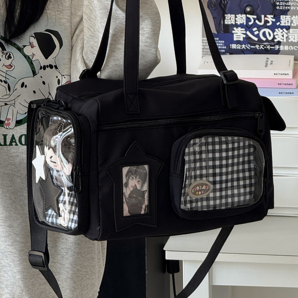 新しいかわいい手持ちショルダーバッグ日本インクロスボディバッグ大容量多用途旅行バッグ女の子のためのかわいいオルイタリア сумка