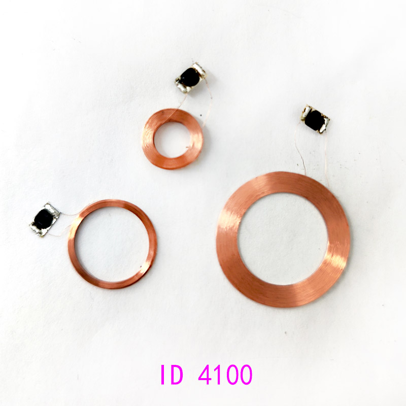 読み取り専用直径 15 ミリメートル 23 ミリメートル 11 ミリメートル 125KHz ID TK4100 COB コイル RFID パッシブカード EM4100 チップアンテナタグタグ