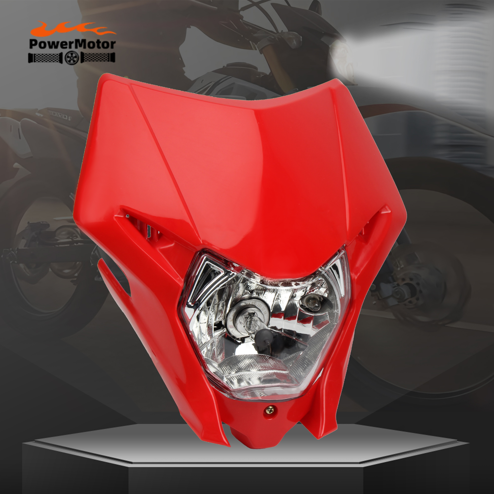 オートバイハロゲンヘッドライトホンダハロゲンヘッドライトプレート CRF150L 150R 150F 230L 250L 250X 250M スーパーモトダートバイクエンデューロ