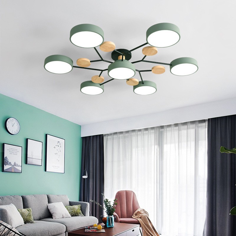 3 つの異なる色の LED シャンデリア リビングルーム、ベッドルーム、ホテル、アパート、書斎、家の装飾、屋内照明に最適