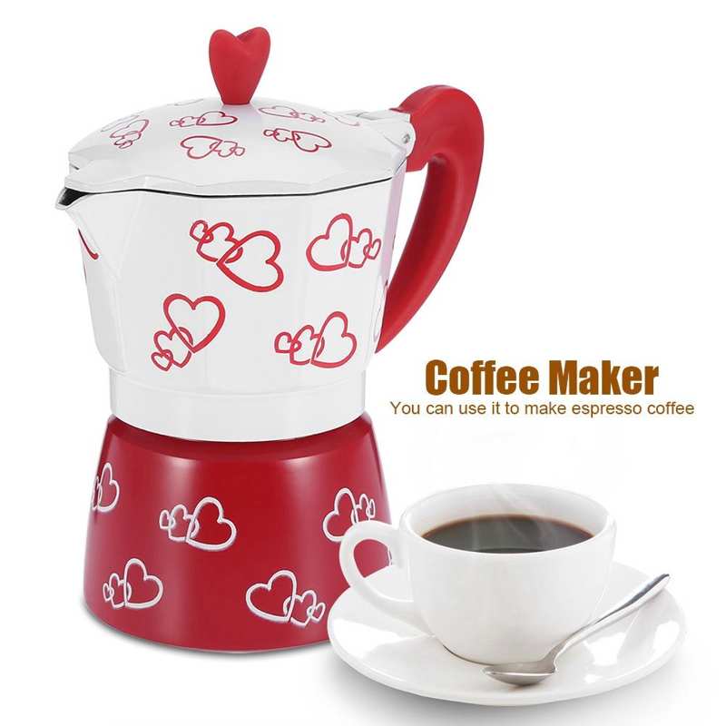 コーヒーメーカーポットアルミイタリアンタイプコーヒーコンロ用ホームオフィス家庭用コーヒーケトルハンドポットコーヒーウェア