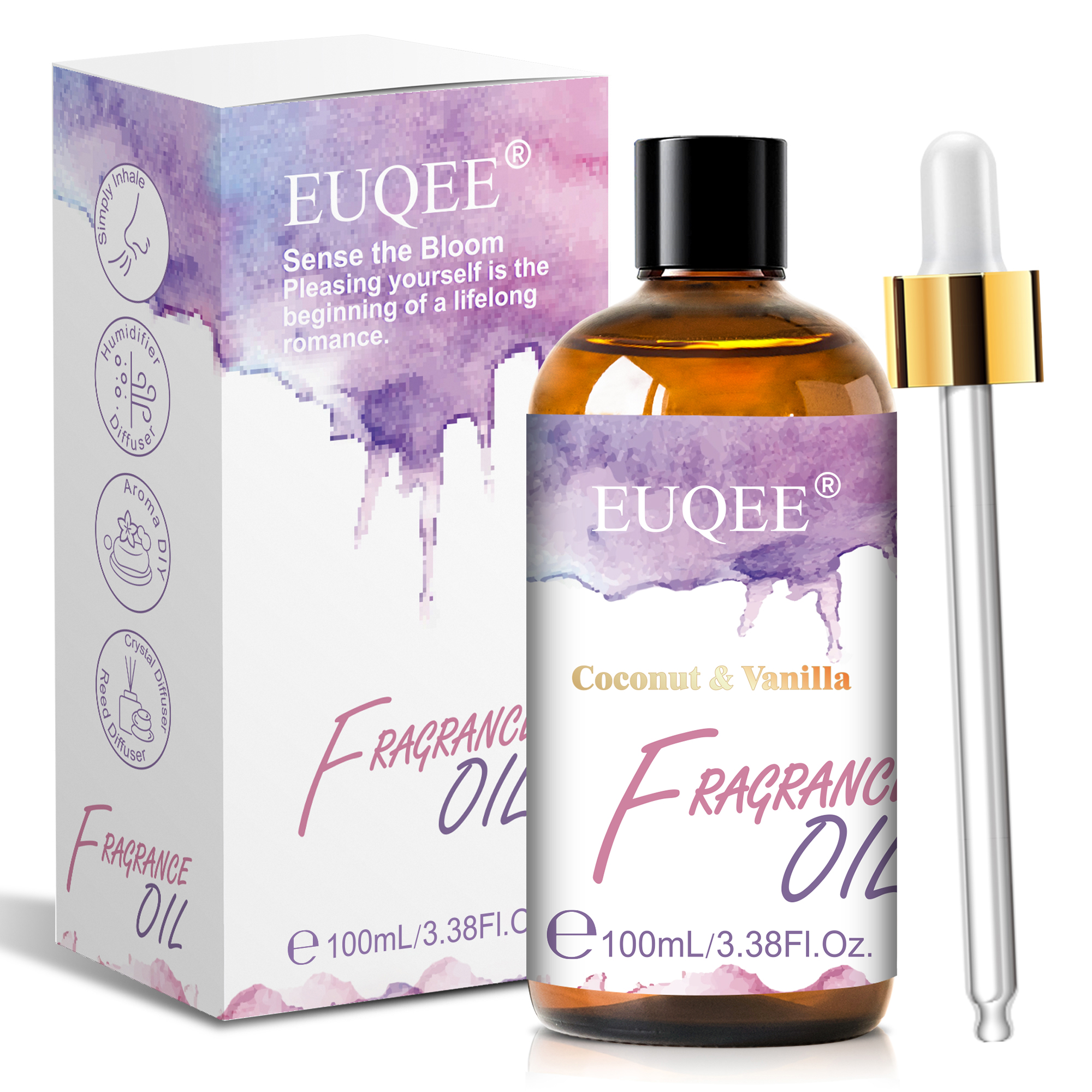 EUQEE 100ml フレグランスオイル DIY ソープキャンドル作り用ココナッツ