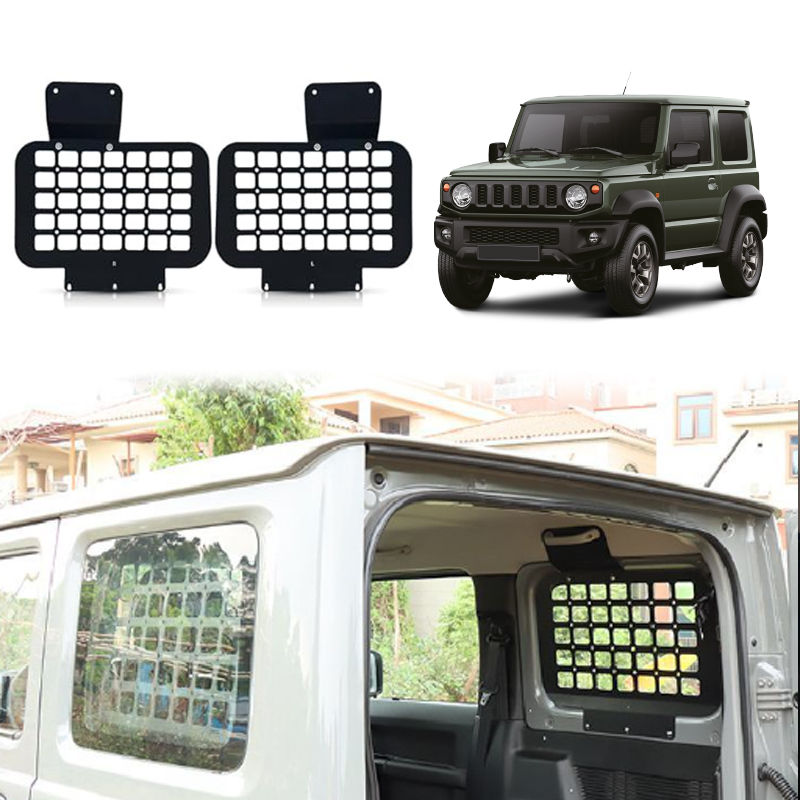 アルミリアラックスズキジムニー 3 ドアのみ JB74 シエラトランク棚収納ブラケット荷物 JB74W 2019