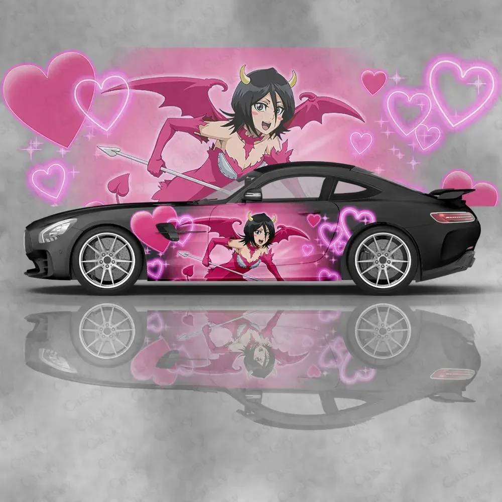朽木ルキアアニメ車体ステッカー痛車ビニールカーサイドデカールステッカープレミアムビニールステッカーカスタマイズ車体ラップ