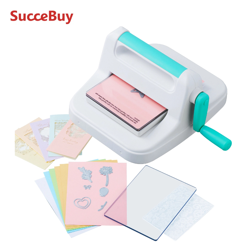 SucceBuy 6/9インチ手動ダイカットエンボスマシンポータブルカットマシンオープニングスクラップブッキングマシンフルキット美術工芸用