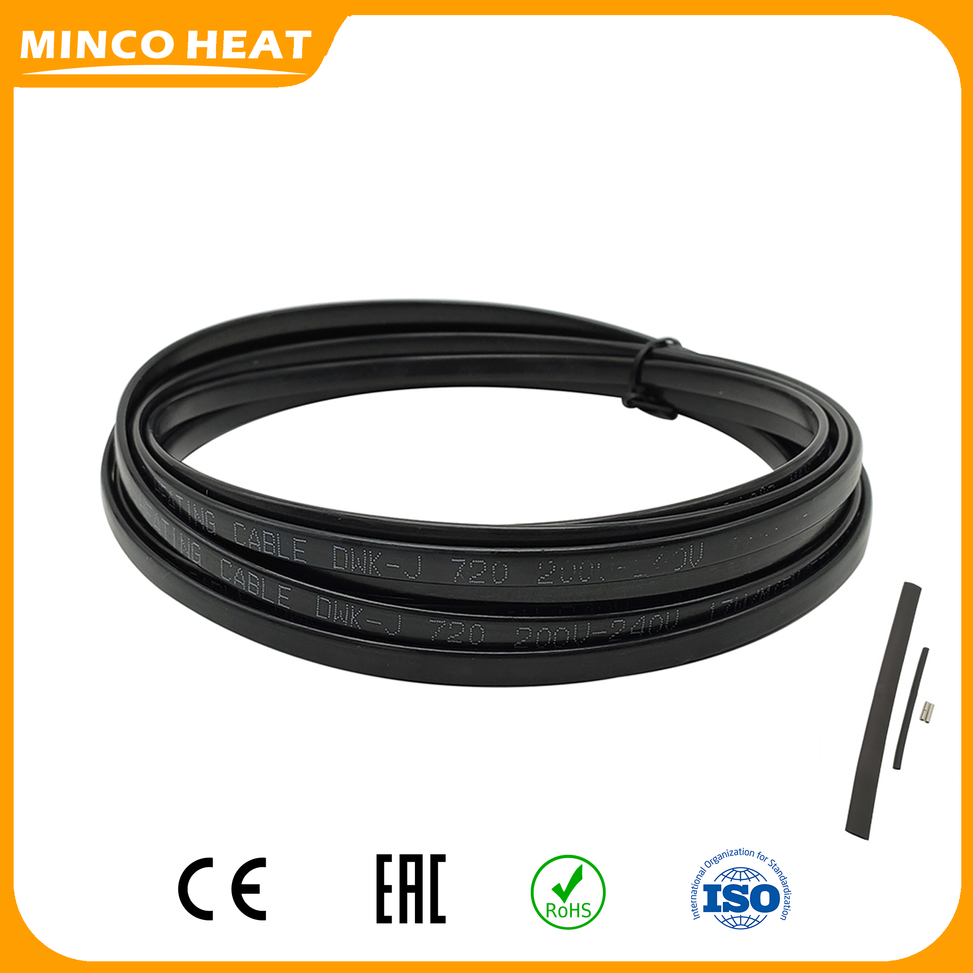 Minco Heat AC 200〜240V 17w/m 100m 融雪自己調整加熱ケーブル排水管不凍保護