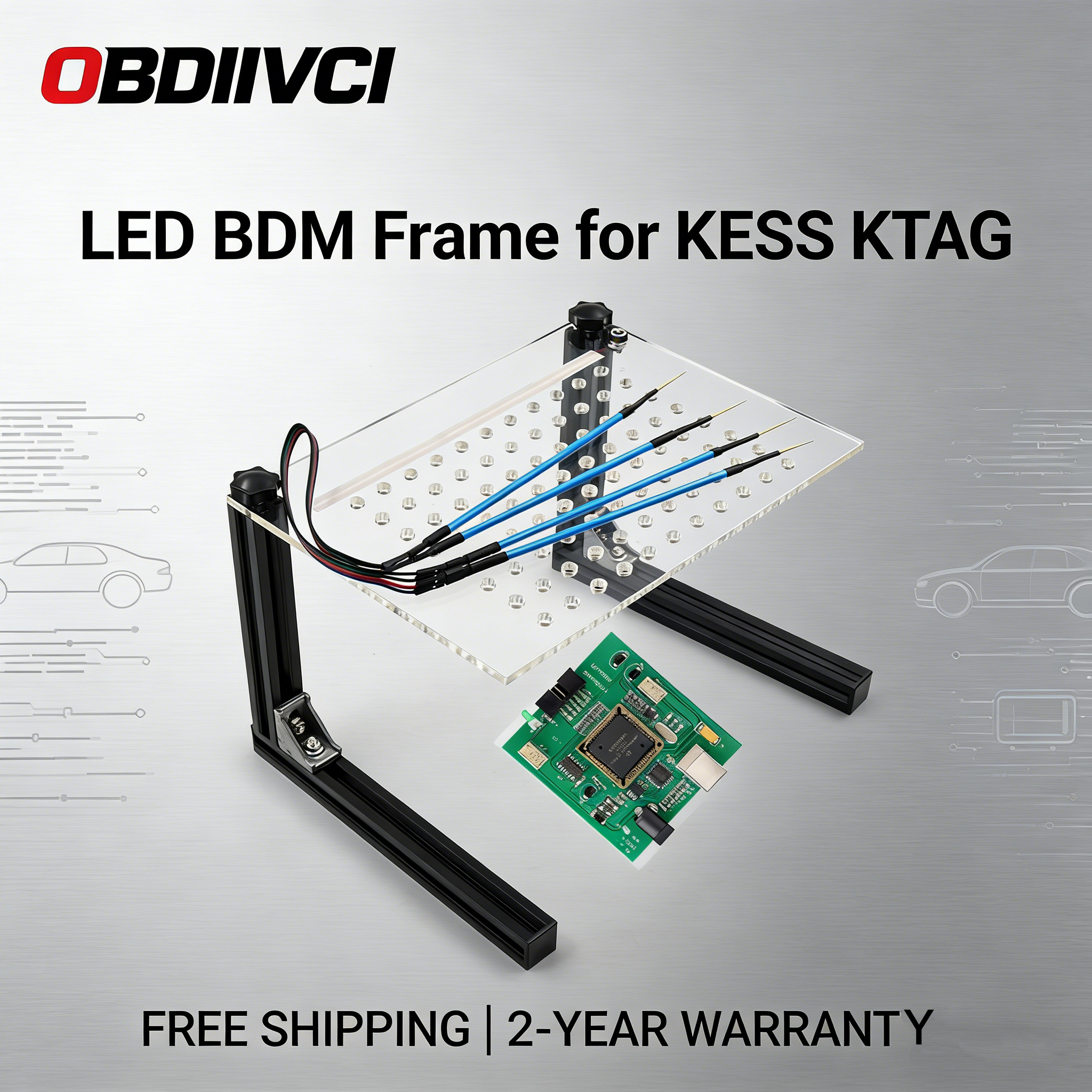 新しい LED BDM フレームと 4 プローブペン ECU ボードブラケット ECU チップチューニングツール KTAG/KESS/Fgtech ECU プログラマー用