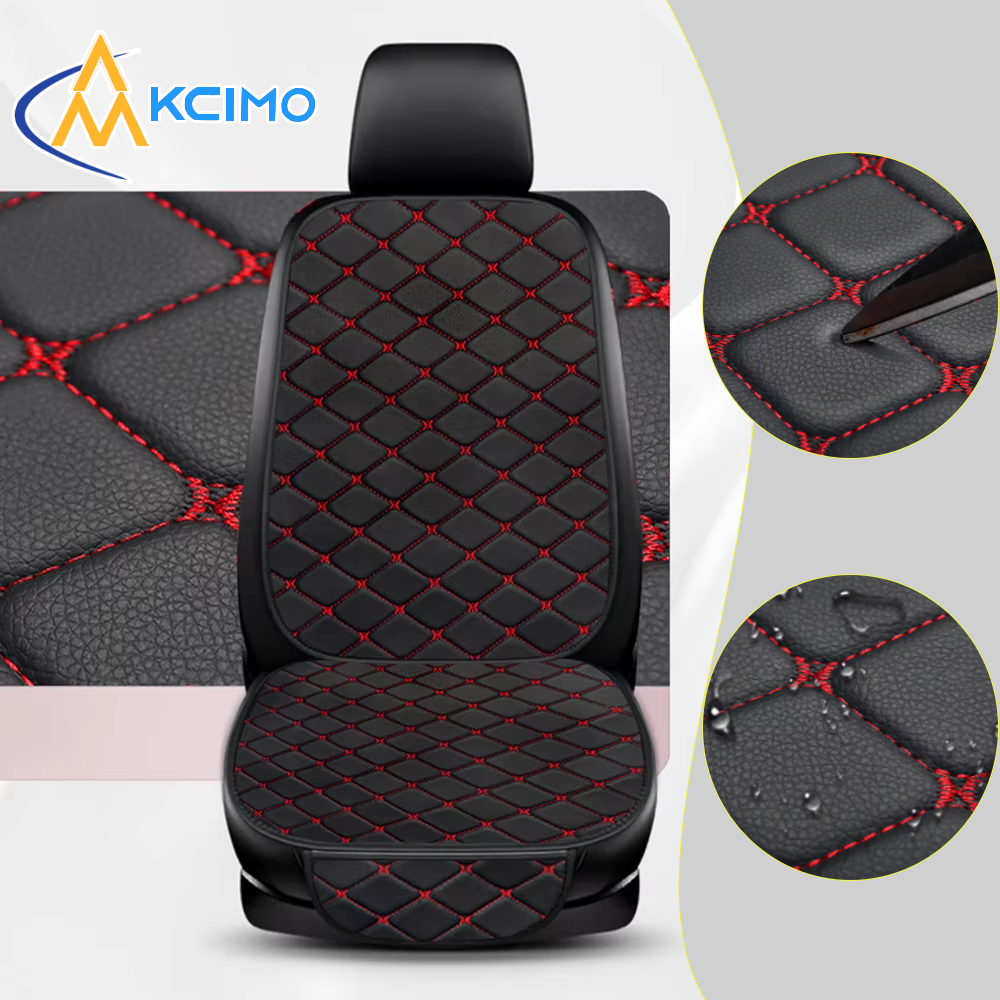 KCIMO オールシーズンカーシートカバー Pu レザー耐摩耗性シートバッククッションシンプルなデザインのシート耐久性のある椅子カーペットアクセサリー