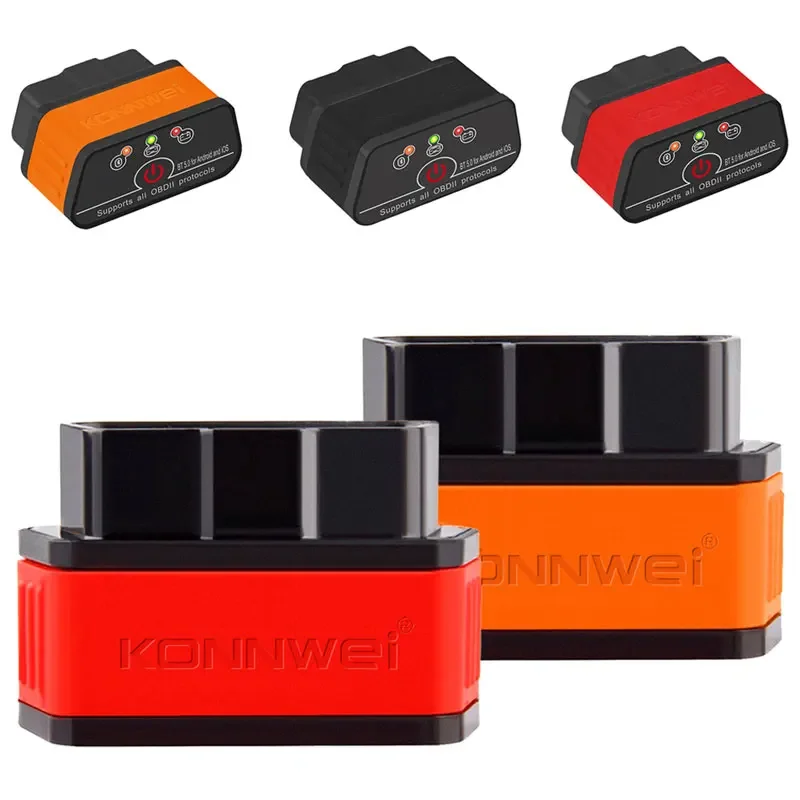 新しい KONNWEI KW903 OBD2 スキャナ Bluetooth 5.0 ELM327 V1.5 Android iOS 車診断ツール OBDII コードリーダー