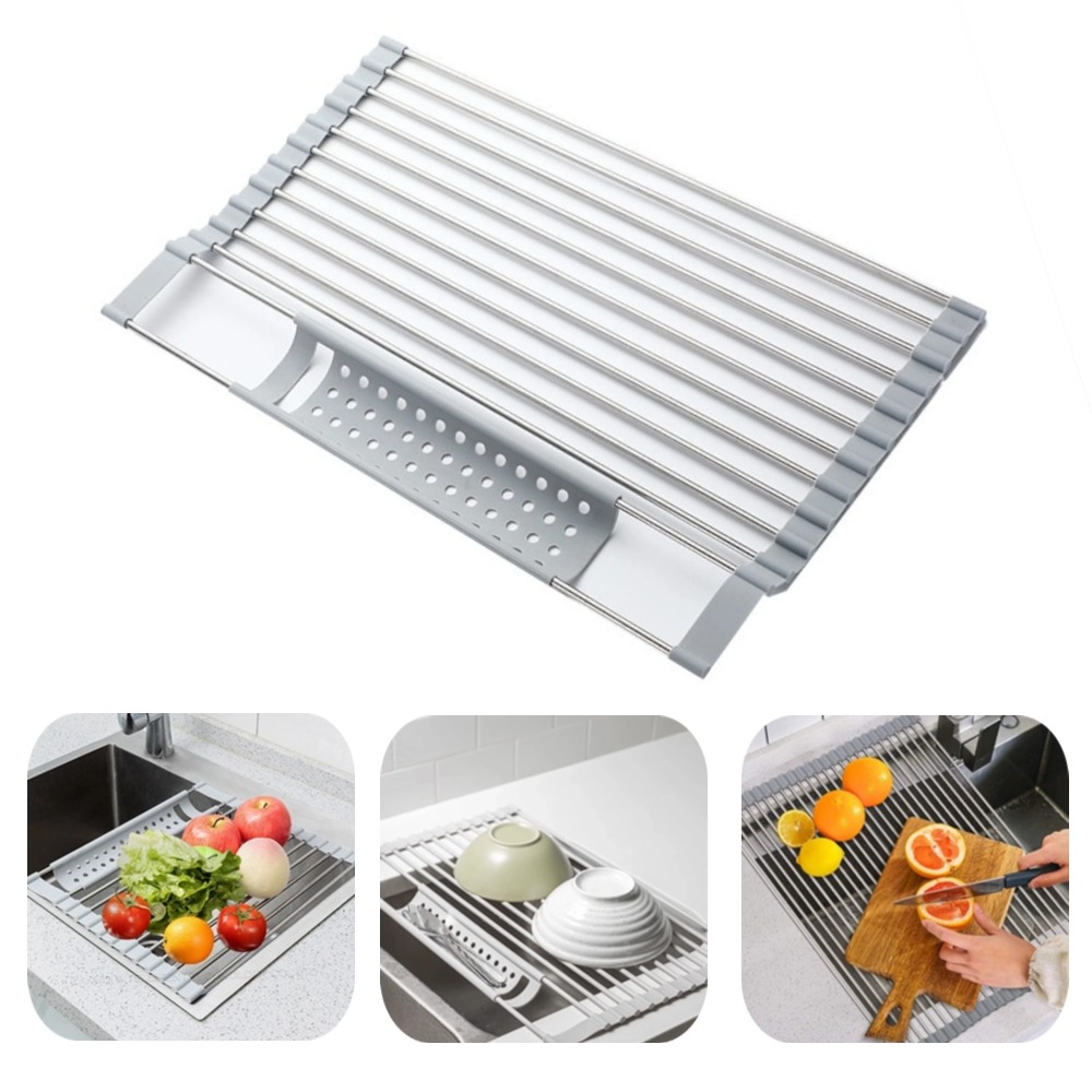 キッチン折りたたみシンクプレート収納ボウルホルダー 304 ステンレスキッチン食器乾燥ラック水切り棚キッチンアクセサリー