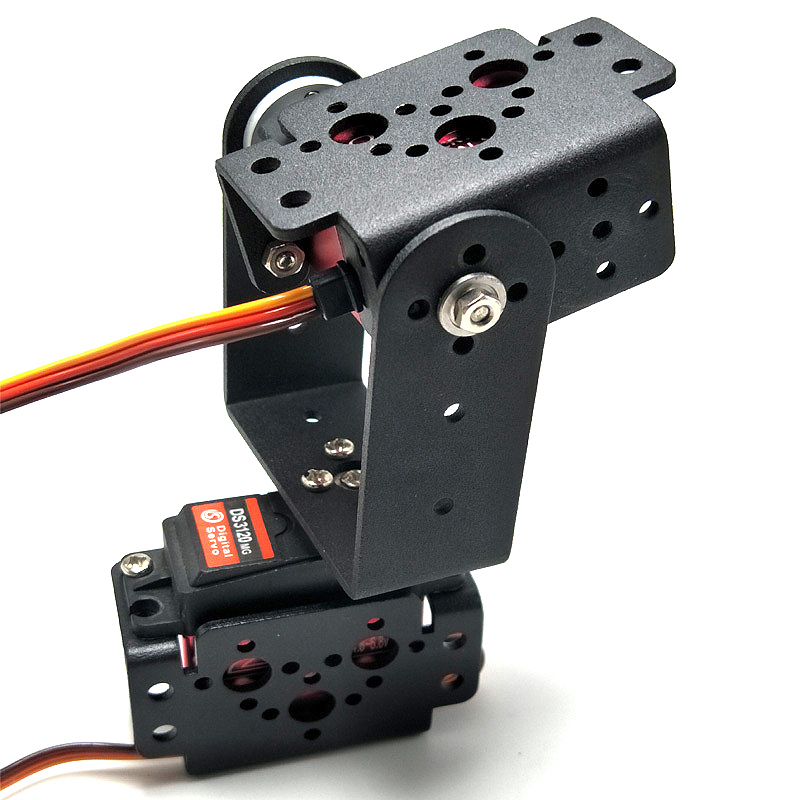 MG996 2 DOF 回転ロボットマニピュレータ金属合金メカニカルジンバルキット Arduino ロボット用 Ps2 制御プログラマブル DIY キット