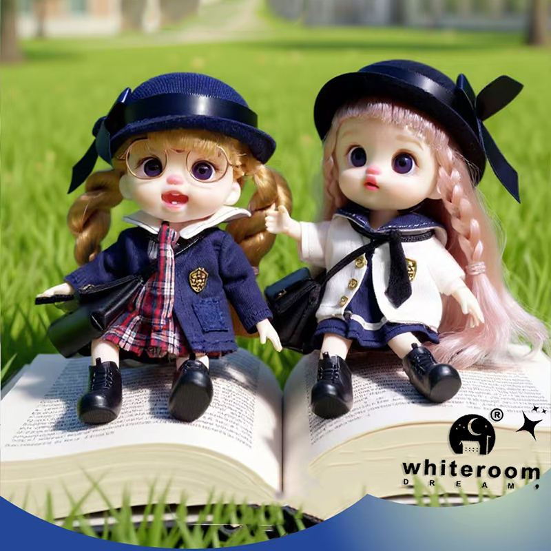 bjd 人形女の子のための人形 Labbu 人形ポケットミニブライス女の子人形バービ泣き赤ちゃん虹球体関節人形携帯電話の装飾
