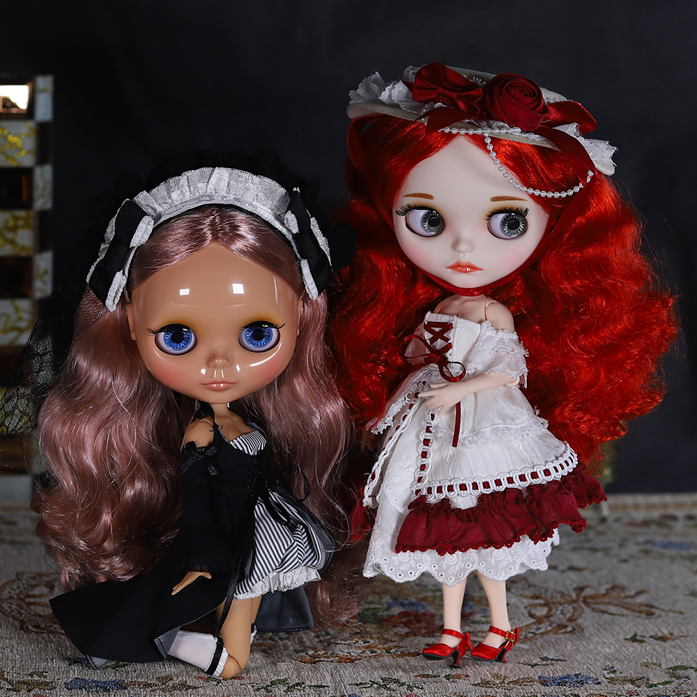 ICY DBS ブライス人形ジョイントボディ 30 センチメートル BJD おもちゃ白い光沢のある顔とつや消し顔と余分な手 AB とパネル 1/6 DIY ファッション人形