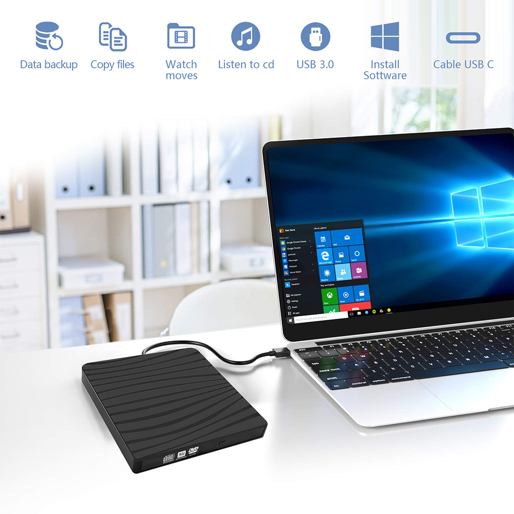 CD リーダー リライター Win OS RW DVD CD ライター ドライブと互換性あり プラグ アンド プレイ ラップトップ デスクトップ PC 用ポータブル バーナー リーダー