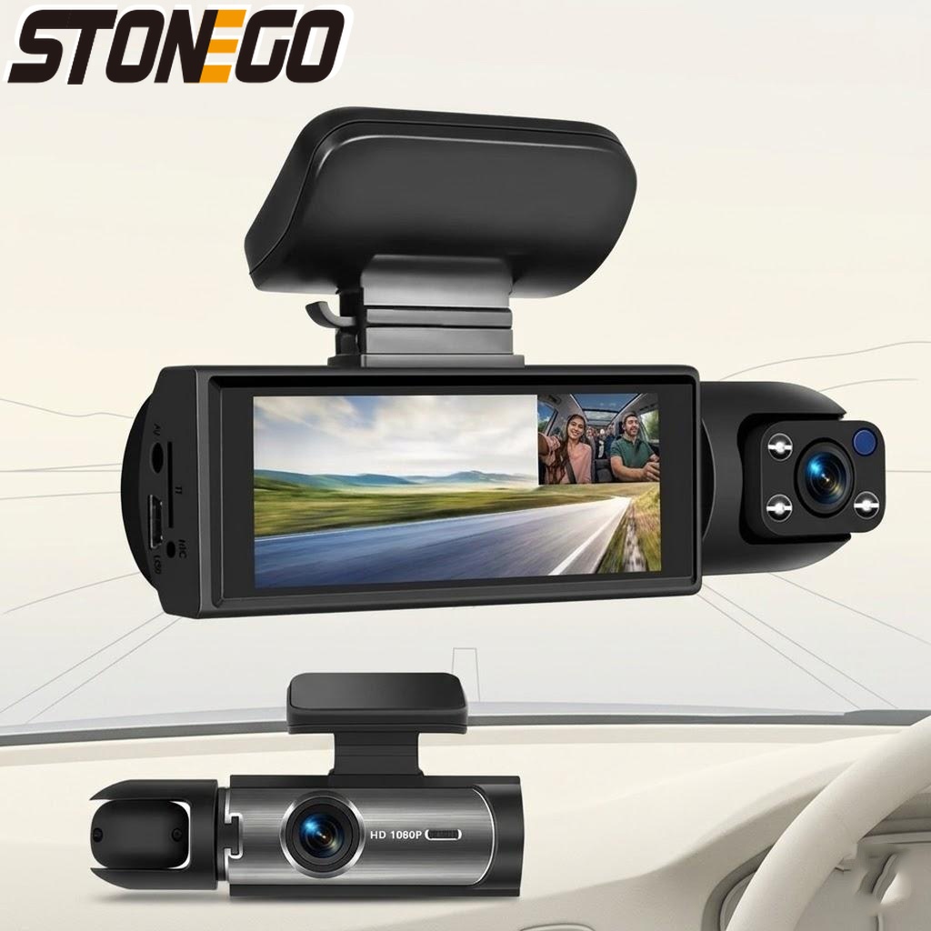 1080P HD フロントおよびリアダッシュカメラ車 DVR ナイトビジョン G センサー 316 インチ IPS スクリーン車両用ドライブレコーダー
