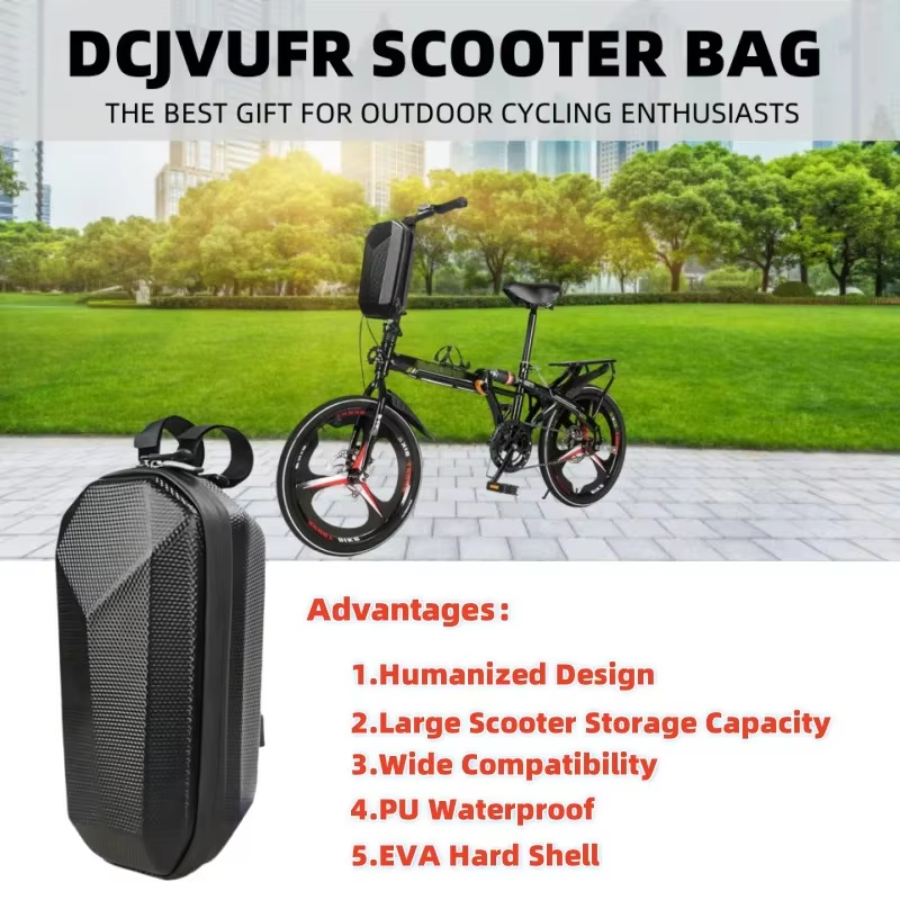 電動スクーターバッグ収納電動自転車ハンドルバーバッグスクーター収納バッグ大容量防水フロントハンドルバーB