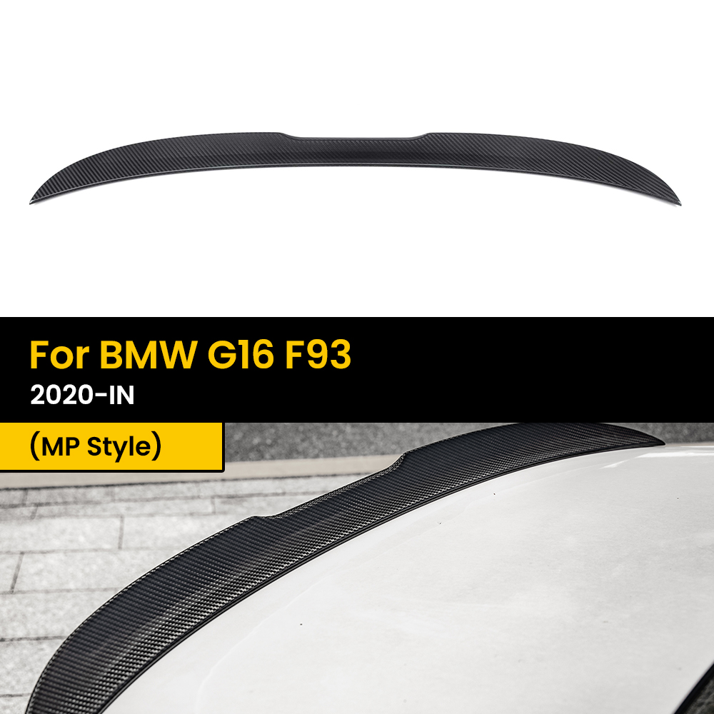 自動車リアルドライカーボン技術 3*3 カーボンファイバーリアトランクスポイラーブーツウイング BMW G16 F93 2020-IN